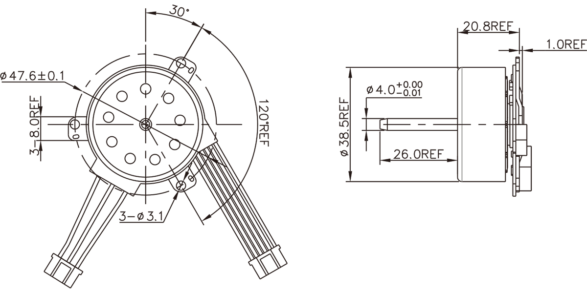 OT-EM3922C1818無刷電機(jī)|電吹風(fēng)電機(jī)|電動工具電機(jī)-萬至達(dá)電機(jī)