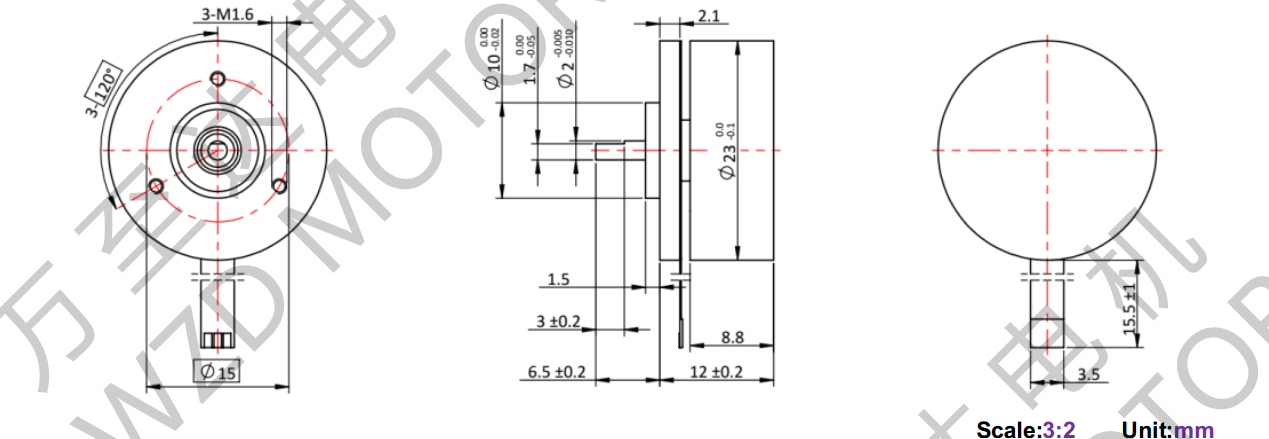 OT-EM2312BLDC無刷電機-萬至達電機